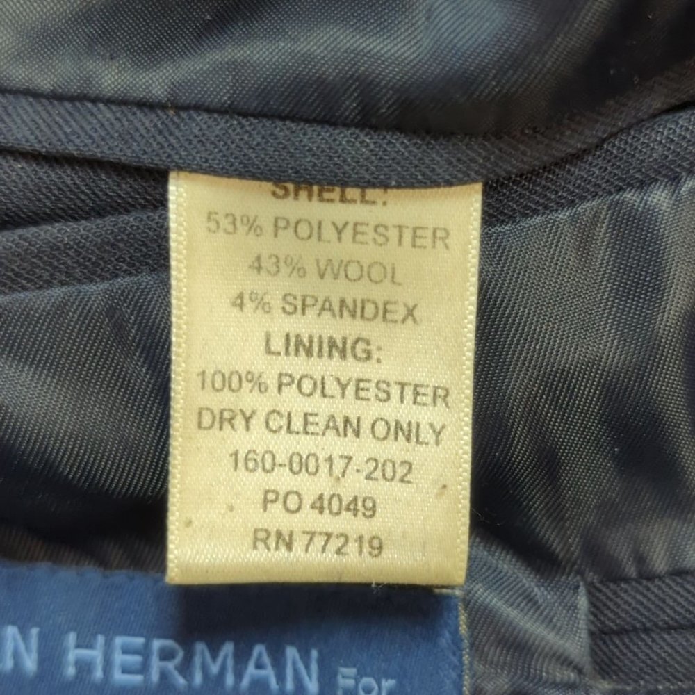 US Airways Navy Blue Women's Suit, Poly Wool Blend, Size 4 - Picture 6 of 16